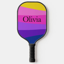 Pink Vibranding Modern Design Individuelle Name Pickleball Schläger