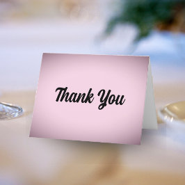 Pink Vignette Vielen Dank für Ihre Hochzeit Dankeskarte