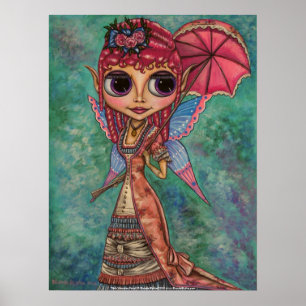 Pink Viktorianisch Fairy Poster