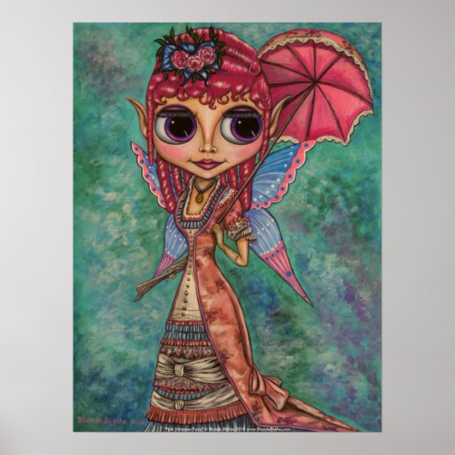 Pink Viktorianisch Fairy Poster (Vorne)