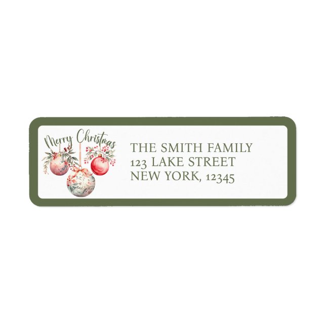 PINK VINTAGE CHRISTMAS ORNAMENT (Vorne)