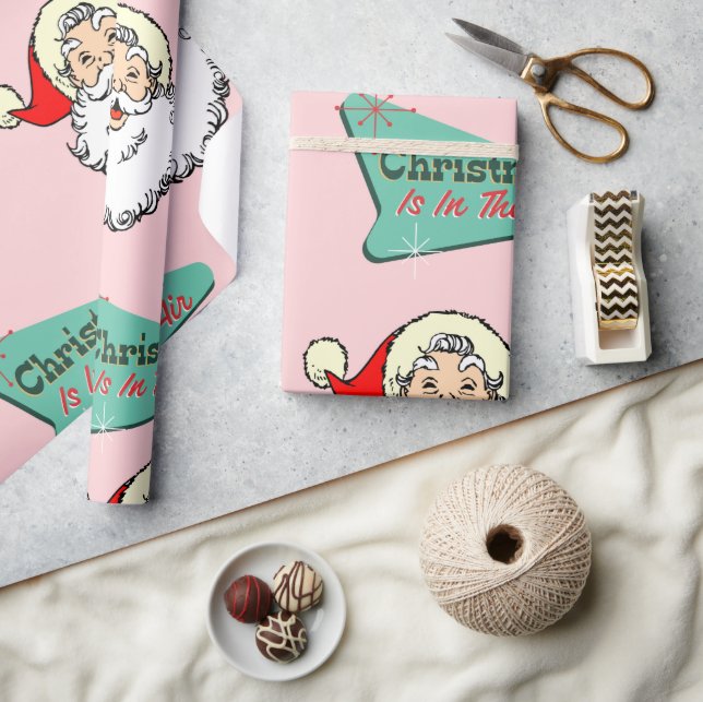 Pink Vintage Geschenkpapier (Basteln)