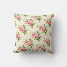 Pink vintage roses kissen