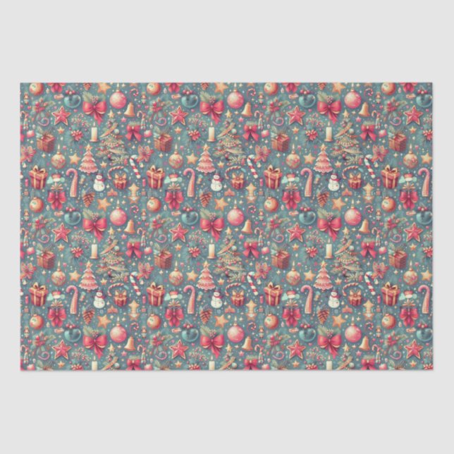 Pink Vintage Seidenpapier (Vorderseite)