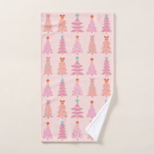 Pink Vintage Weihnachtsbäume