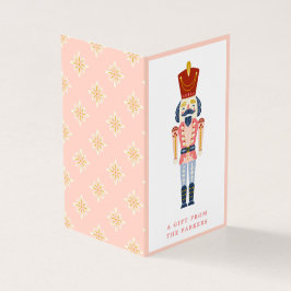 Pink Vintage Weihnachtsnachtscreme Faltblatt