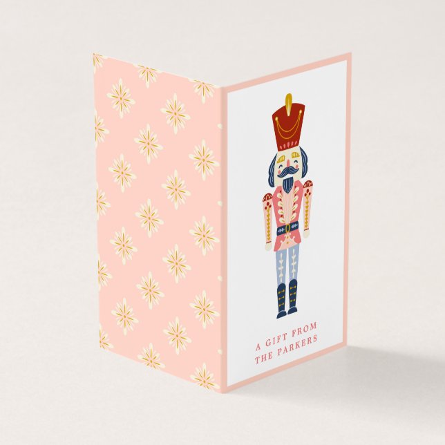 Pink Vintage Weihnachtsnachtscreme Faltblatt (Vorderseite)