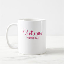 Pink Virtuous Women Sprichwörter 31 Tasse Kaffee