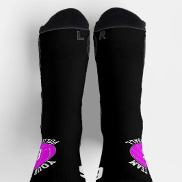 Pink Volleyball Benutzerdefiniert Teamname und Spi Socken