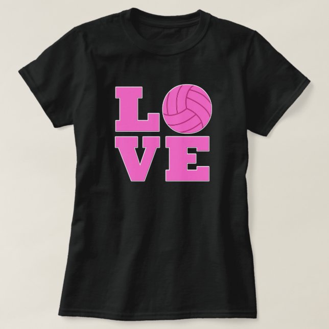 Pink Volleyball Liebe FrauenT - Shirt (Design vorne)