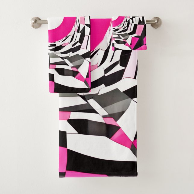 Pink Vortex: Ein karger Abstieg Badhandtuch Set (Insitu)