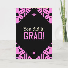 Pink Vous L'Avez Fait Carte De Graduation
