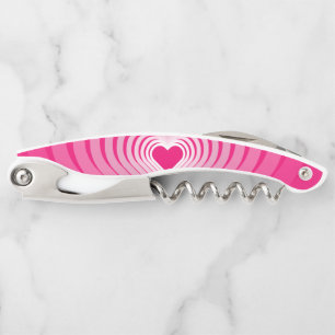 Pink Waiter's Korkenzieher mit Herz