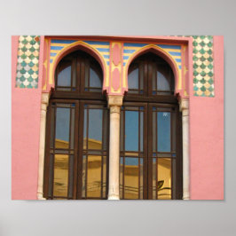 Pink Wall Window Foto Value Poster Paper (Matte)