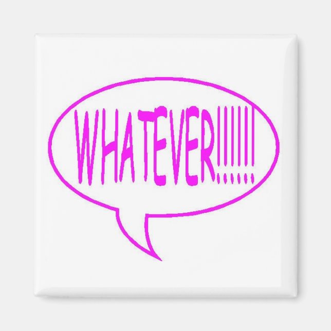 Pink, was auch immer die Sprechblase ist Magnet (Vorne)