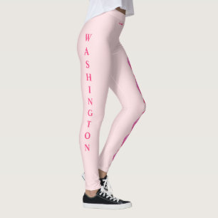 Pink Washington Staat Rhododendron Blume Leggings