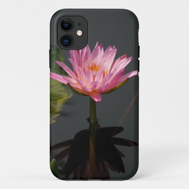 Pink-Wasserlilie Case-Mate iPhone Hülle (Rückseite)