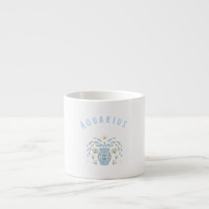 Pink Wassermann, Sternzeichen, Sternzeichen-Druck  Espressotasse