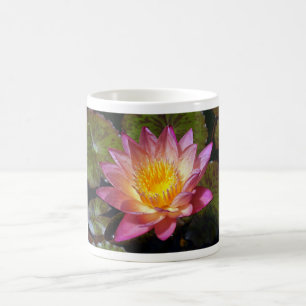 Pink Water Lily Foto Kaffeetasse