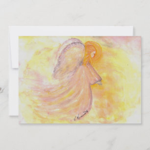 Pink Watercolor Angel