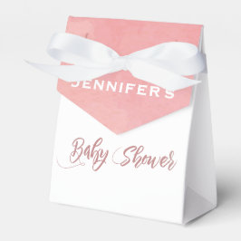 Pink Watercolor Babydusche Geschenkschachtel
