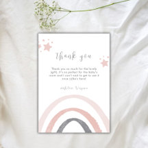 Pink Watercolor Boho Rainbow Baby Dusche