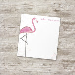 Pink Watercolor Flamingo Einfaches stilvolles Ambi Notizblock<br><div class="desc">Dieses Design besteht aus einem rosa Flamingo mit einem individuelle Name, einem rosa niedlichen trendigen Flamingo, mit tropischem Küstenleben in Aquarellen, großartiger Büroschule-Zuhause beruflich, einem minimalistisch-minimalistischen Stil, einem modernen Blocktypografie-Schriftart, einem lustigen whimsical Insel Beach House, einem benutzerdefinierten, kleinen, eleganten Mädchen feminin, einem bunten, hellrosa, modernen pinkfarbenen Pink, a to do...</div>