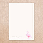 Pink Watercolor Flamingo Notepad Post-it Klebezettel<br><div class="desc">Künstlerisch rosa Aquarellbramingo. Für zusätzliche Match-Marketing-Materialien,  individuelle Gestaltung oder Logo-Anfrage,  kontaktieren Sie mich bitte unter maurareed.designs@gmail.com und ich werde innerhalb von 24 Stunden antworten. Für den Versand,  Fragen und Preise der Karten wenden Sie sich bitte direkt an Zazzle.</div>