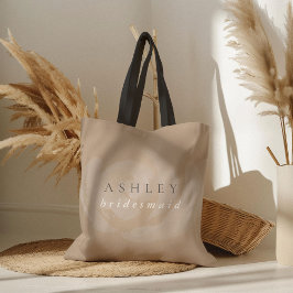 Pink Watercolor Floral Bridesmaid Tasche