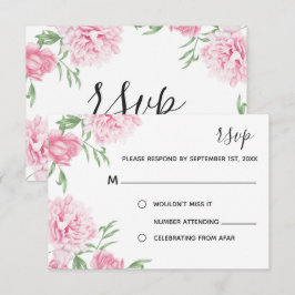 Pink Watercolor Floral Peñon | UAWG | Einladung