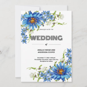 Pink Watercolor Liebe Blossom Hochzeit Einladung