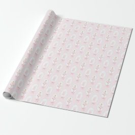 Pink Watercolor Nutcracker Weihnachtswrapping Papa Geschenkpapier