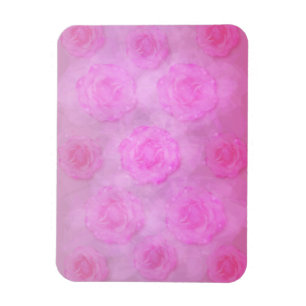 PINK Watercolor Rose Magnet