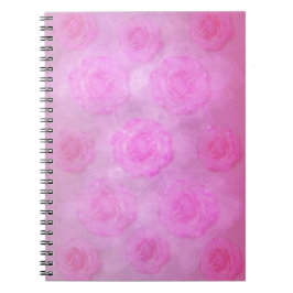 PINK Watercolor Rose Notizblock