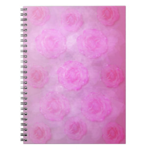 PINK Watercolor Rose Notizblock