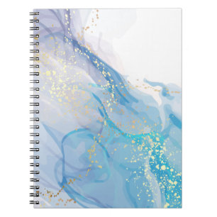 Pink Watercolor Spiral Foto Notebook (80 Seiten) Notizblock