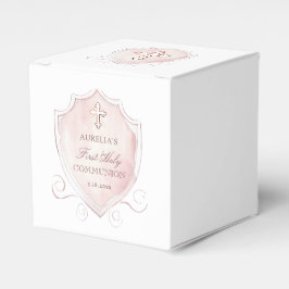 Pink Watercolor Wappen First Communitywürfel Geschenkschachtel