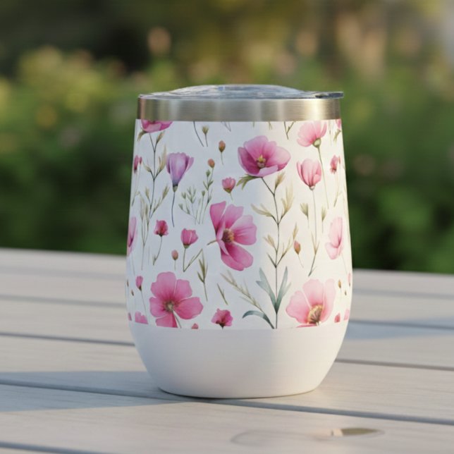 Pink Watercolor Wildflower  (Von Creator hochgeladen)