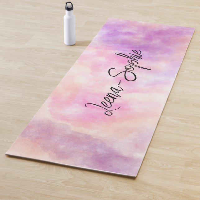 Pink watercolor  yogamatte (Beispiel)