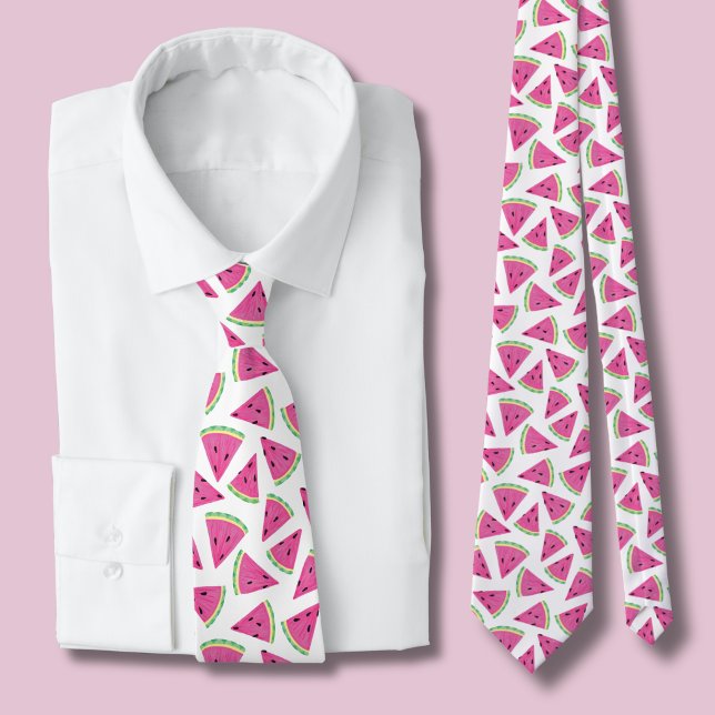 Pink Watermelon Muster Krawatte (watermelon Fruit pattern tie)