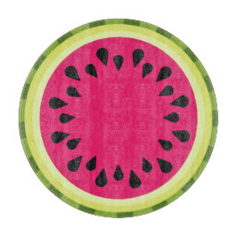 Pink Watermelon Slice Glasschnitt-Board Schneidebrett
