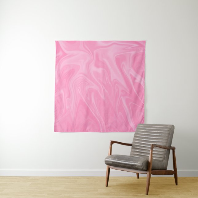 Pink Waves Painting | Beste minimale abstrakte Kun Wandteppich (Beispiel)