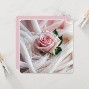 Pink Wedding Rose Vow Erneuerung Einladung