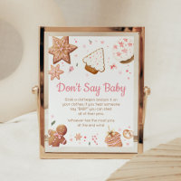 Pink Weihnachten Kleiner Keks Sprich nicht Baby