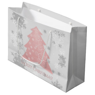 Pink Weihnachtsbaum Geschenktasche Große Geschenktüte