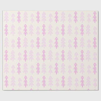 Pink Weihnachtsbaum Wrapping Paper Geschenkpapier