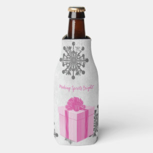 Pink Weihnachtsgeschenk Feiertag Flasche Cooler Flaschenkühler