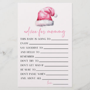 Pink Weihnachtsmannmütze Beratung Kinderspielaktiv Briefpapier