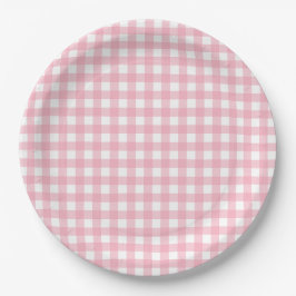 Pink-weiße Karton-Teller für Musterpapiere Pappteller