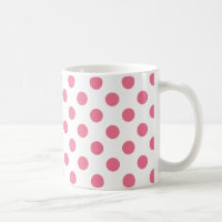 Pink-weiße Polka-Punkte